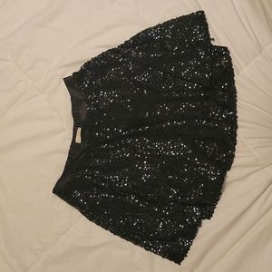 Cherokee black sequin skirt